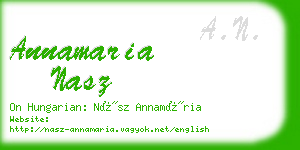 annamaria nasz business card